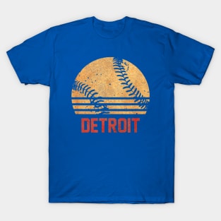 Retro vintaged Detroit baseball city T-Shirt